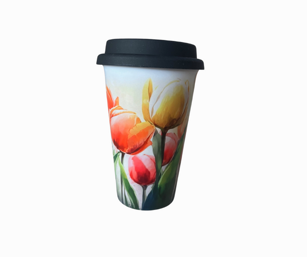 Tulip 470ml Ceramic Latte Mug