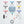 Load image into Gallery viewer, Teacher Gift for Her: Minimals Ice-blue 20-p EDC Kit + 'Zip It' Scrunchie Combo