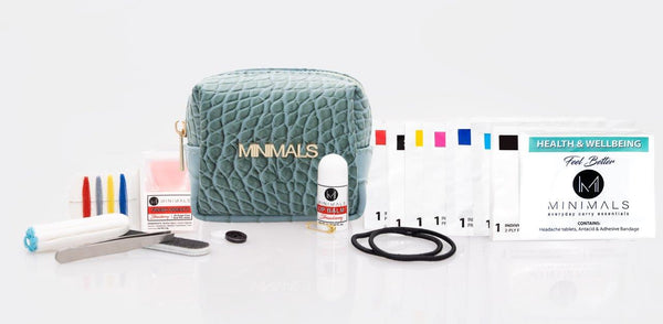 For Her: Ice-Blue 20-piece Ladies Everyday Carry Kit + Refill Pack Combo