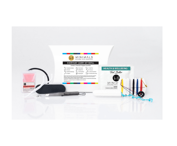 Minimals 12-item Consumables Refill Pack (Ladies Everyday Carry Kit)