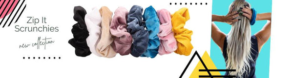 Minimals 'Zip It' Scrunchies