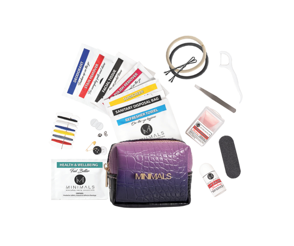 Teacher Gift for Her: Minimals Byzanite Plum Purple 20-p EDC Kit + Variety Refill Pack Combo