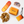 Load image into Gallery viewer, Orange/Yellow Ombre Gift Bundle: EDC Kit + Scrunchie + Mirror + Lens Cloth + Comb
