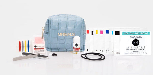 Teacher Gift: Minimals Ice-blue 21-piece Everyday Carry Kit + Variety Refill Pack Combo