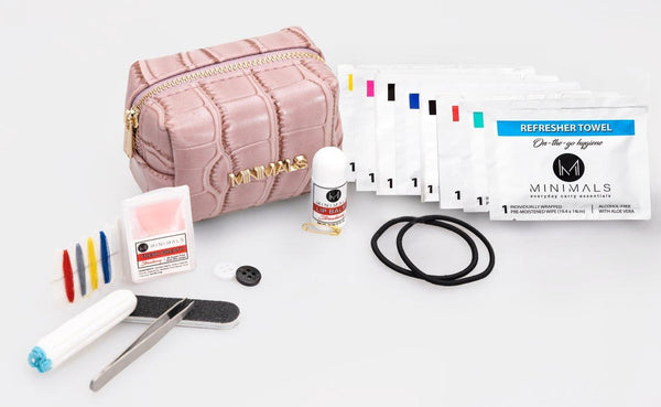 Teacher Gift: Minimals Pearl-pink 21-piece Everyday Carry Kit + Variety Refill Pack Combo