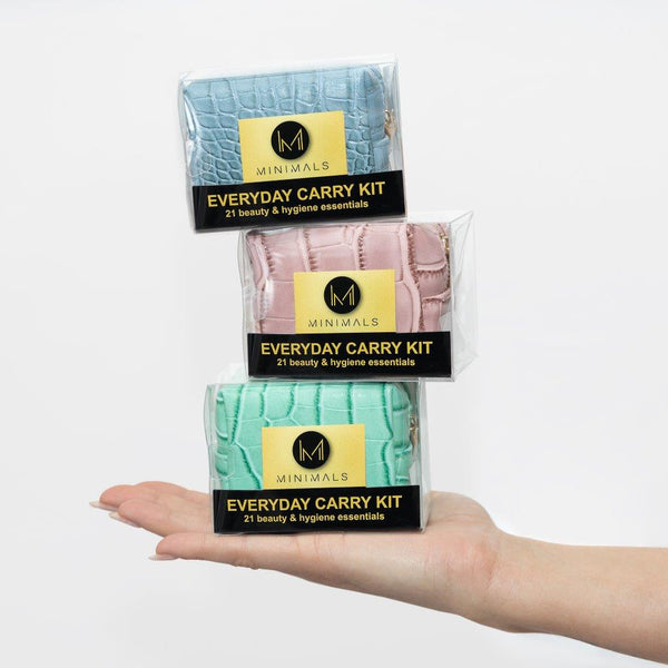 Pearl Pink 20-Piece Everyday Carry Kit + 7-Sachet Variety Refill Pack
