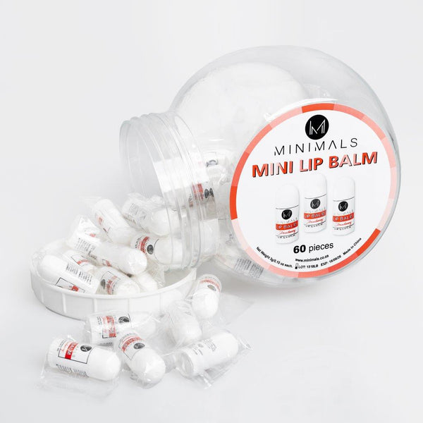 Minimals Assorted Mini Lip Balm - 60 per dispensing unit