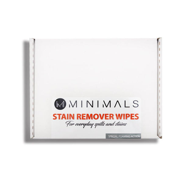 Minimals individually wrapped Stain Remover Wipes - 100 wipe sachets per box