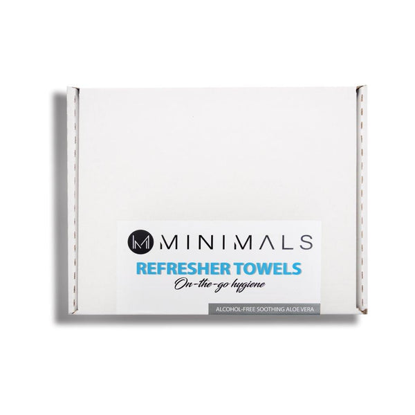 Minimals Individually Wrapped Refresher Towels - 100 bulk sachets per box