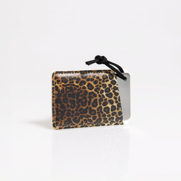 SAFARI Gift Bundle: Leopard EDC Kit + Zip-it Scrunchie + Pocket Mirror + Glasses Cleaner + Comb