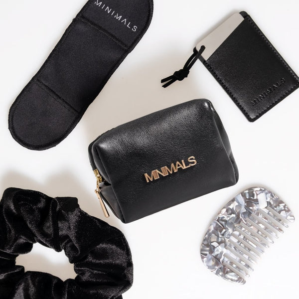 SAFARI Gift Bundle: Black EDC Kit + Zip-it Scrunchie + Pocket Mirror + Glasses Cleaner