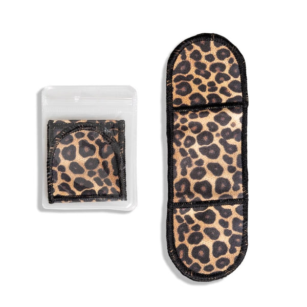 SAFARI Gift Bundle: Leopard EDC Kit + Zip-it Scrunchie + Pocket Mirror + Glasses Cleaner + Comb