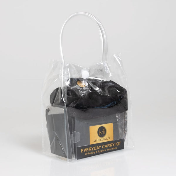SAFARI Gift Bundle: Black EDC Kit + Zip-it Scrunchie + Pocket Mirror + Glasses Cleaner